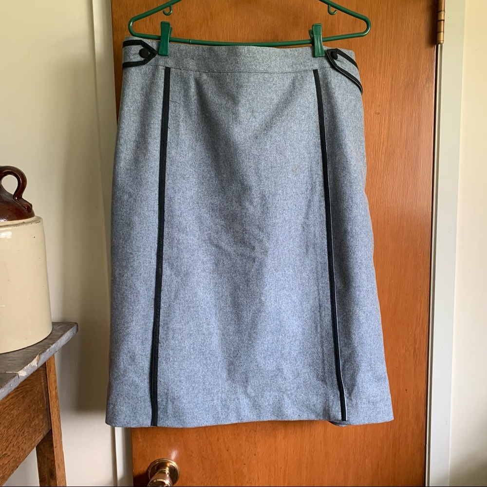 VINTAGE custom made wool skirt